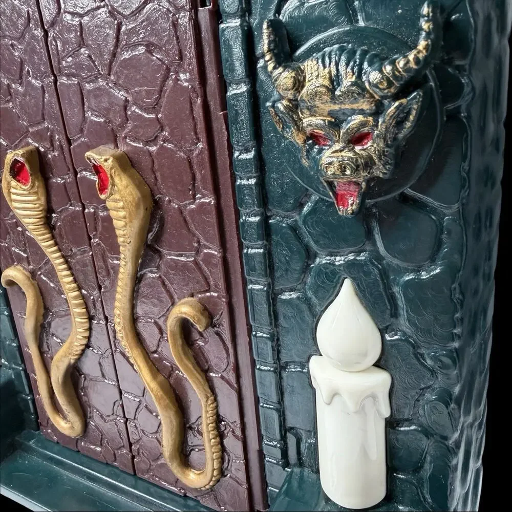 Vtg MSR 1993 The Haunted House Animated Dracula Skeleton Halloween Prop Works